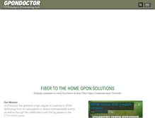 Tablet Screenshot of gpondoctor.com